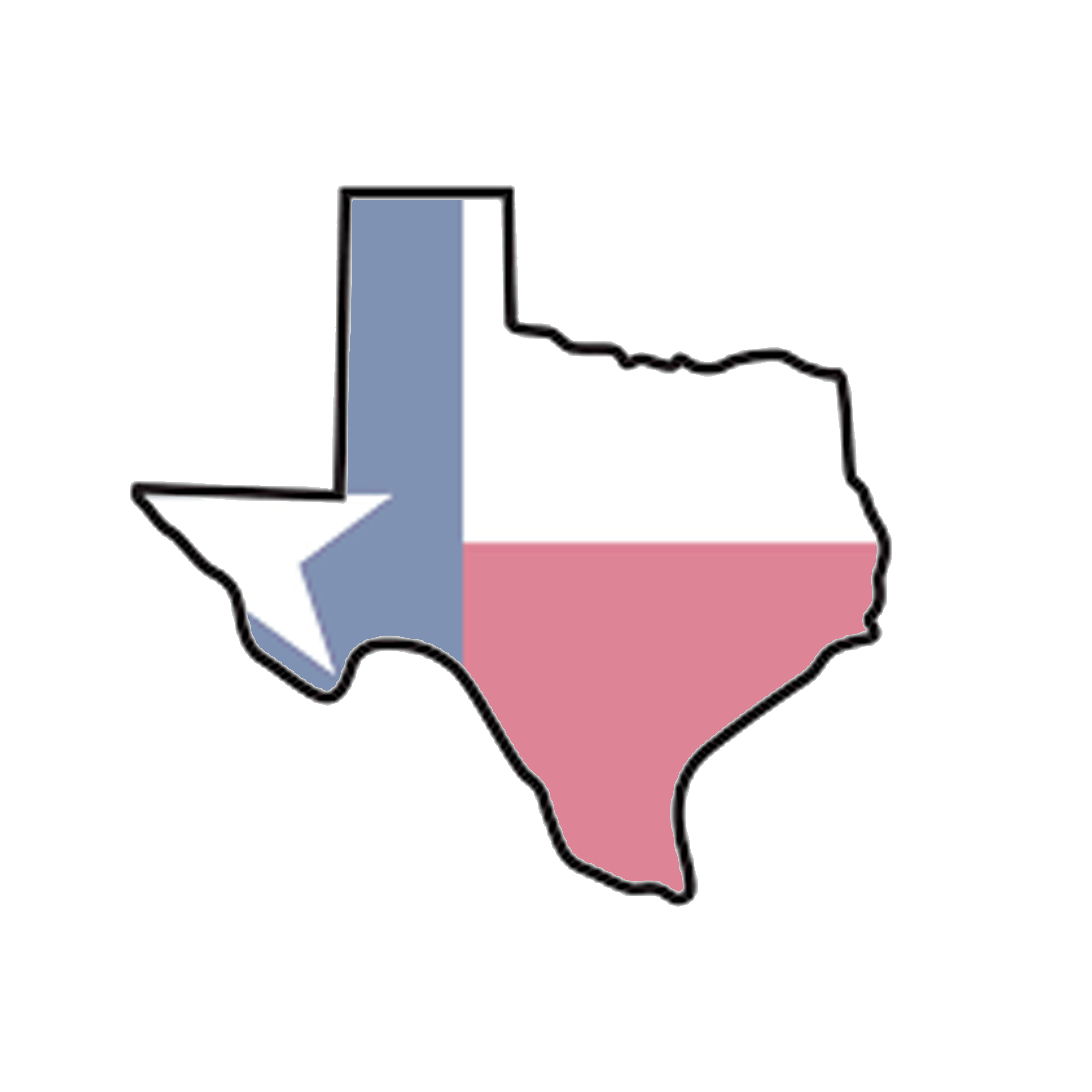 The state of Texas, a true outdoor living specialist, is showcased in the shape of a flag.
